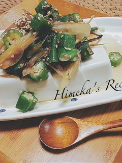 簡単 ★ みょうがとオクラの塩昆布和え-レシピのメイン写真