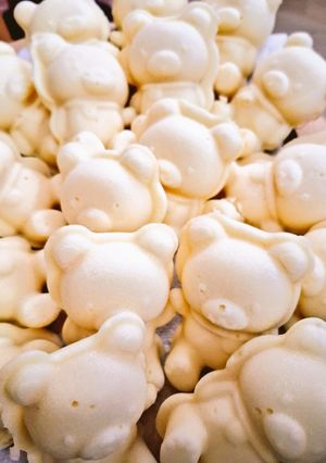 レンジで簡単♬米粉でくまさん蒸しパン🧸-レシピのメイン写真