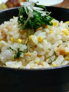 鶏そぼろとみょうがと大葉のまぜご飯-レシピのメイン写真