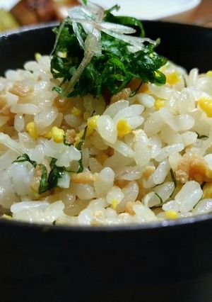 鶏そぼろとみょうがと大葉のまぜご飯-レシピのメイン写真