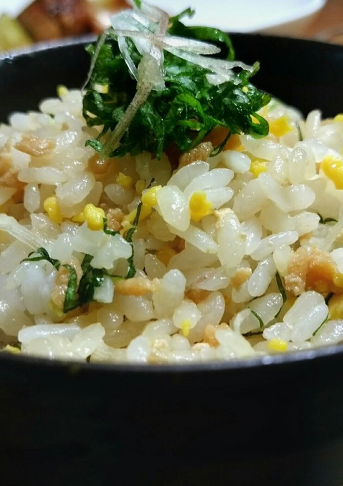 鶏そぼろとみょうがと大葉のまぜご飯-レシピのメイン写真