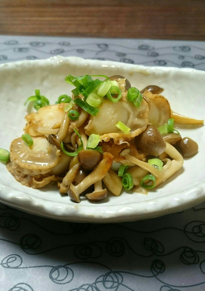 簡単！ほたてときのこのバター醤油炒め-レシピのメイン写真