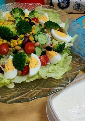 材料3つ！すぐ出来ヨーグルトドレッシング-レシピのメイン写真