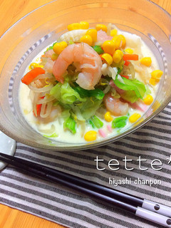 野菜たっぷり♪ちゃんぽん風冷やし麺-レシピのメイン写真