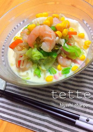 野菜たっぷり♪ちゃんぽん風冷やし麺-レシピのメイン写真