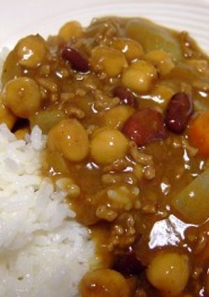 ほくほくお豆とひき肉カレー-レシピのメイン写真