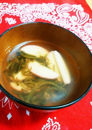 即席！めかぶとかまぼこの吸い物☆-レシピのメイン写真