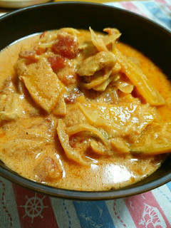 ☆鶏肉とかぼちゃのトマト豆乳煮込み☆-レシピのメイン写真