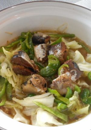 さんま缶と野菜の蒸し煮-レシピのメイン写真