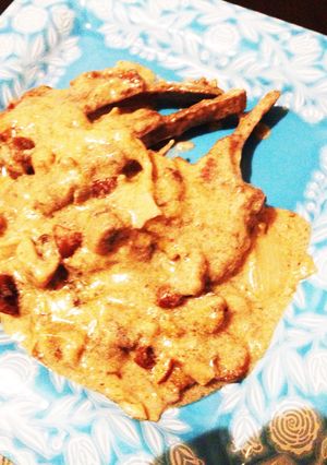 ＜秋に美味しい＞ラム肉の簡単栗ミルク煮-レシピのメイン写真
