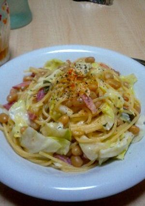 貧乏でも！！クリームスパゲティー♪-レシピのメイン写真