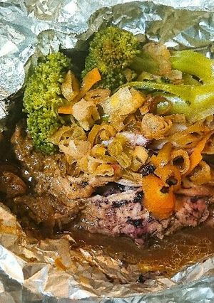 ☆ お手軽 イカゲソ・耳のホイル焼き-レシピのメイン写真