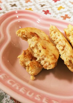 離乳食 鶏ミンチと納豆のハンバーグ-レシピのメイン写真