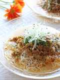 ちょい辛♪肉味噌＆大根おろし✿坦々素麺