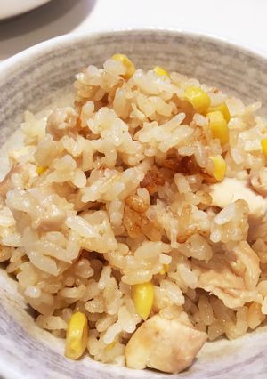 簡単！鶏肉とコーンの炊き込みご飯-レシピのメイン写真