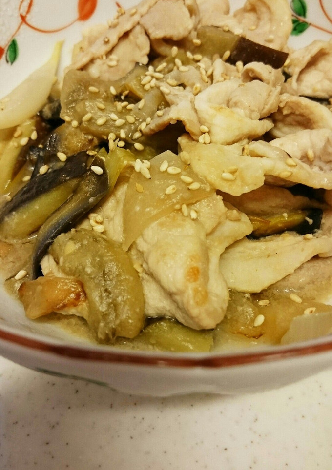 簡単!豚肉となすのあっさり炒め-レシピのメイン写真