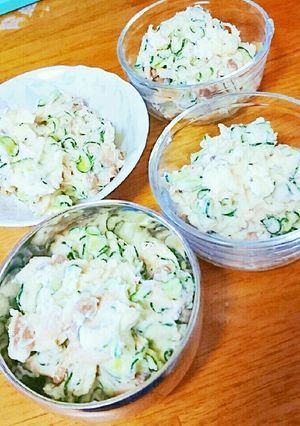 簡単旨いっ濃厚シメジ変わりポテサラ-レシピのメイン写真