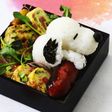 【キャラ弁】スヌーピーが弁当で寝てる♥