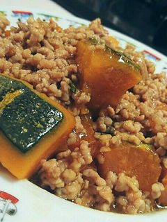 ほっこりかぼちゃの生姜そぼろあんかけ-レシピのメイン写真