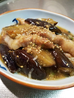 旨味たっぷり豚バラ肉と茄子のとろみ炒め-レシピのメイン写真