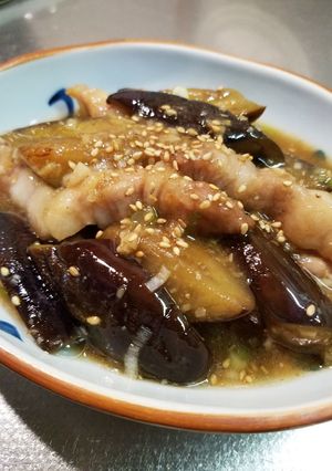 旨味たっぷり豚バラ肉と茄子のとろみ炒め-レシピのメイン写真