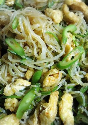 インゲン糸コン油揚げの一味醤油炒め-レシピのメイン写真