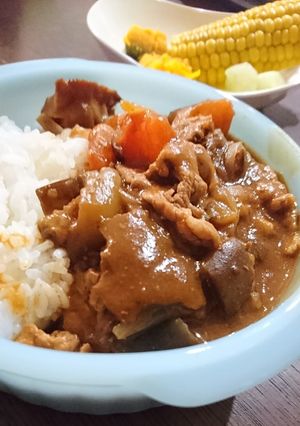 乾しいたけで具だくさんハヤシライス-レシピのメイン写真