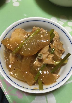 【ご飯に合う】冬瓜と豚肉の甘辛炒め！-レシピのメイン写真