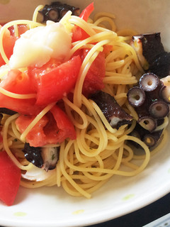 タコとトマトの冷製パスタ-レシピのメイン写真