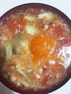 冷凍卵のトマトスープ-レシピのメイン写真