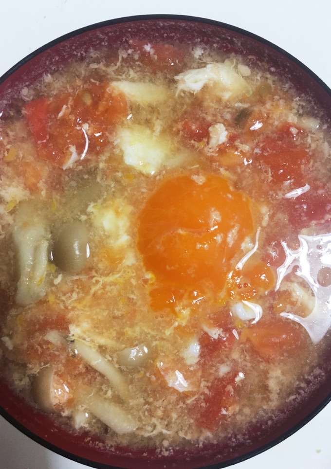 冷凍卵のトマトスープ-レシピのメイン写真