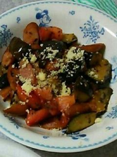 ウインナーと ナスと トマトの 炒め物-レシピのメイン写真
