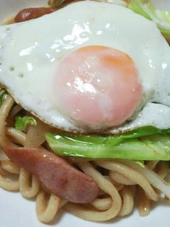 焼きうどん【1人ランチ】-レシピのメイン写真