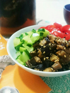 夏ごはん☆しいたけそぼろの3色丼-レシピのメイン写真