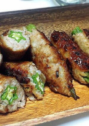 味覇で簡単( ´ ▽ ` )オクラバーグ-レシピのメイン写真