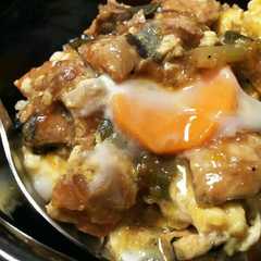 รูปของ コストコ飯☆サンマの蒲焼き卵とじ丼