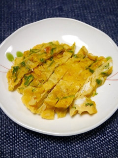 レンジで簡単!ピリ辛ししとう卵焼き-レシピのメイン写真