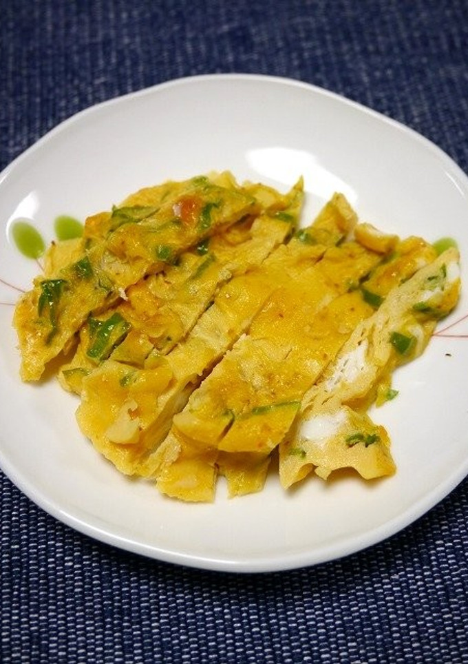 レンジで簡単！ピリ辛ししとう卵焼き-レシピのメイン写真