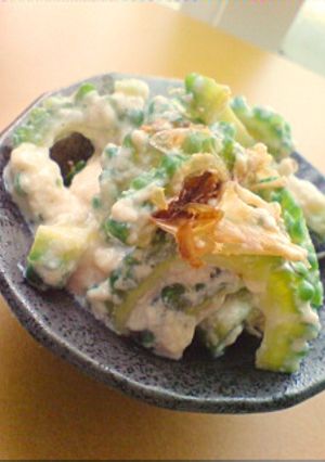 ちょい苦♪ゴーヤのクリーミー豆腐和え-レシピのメイン写真