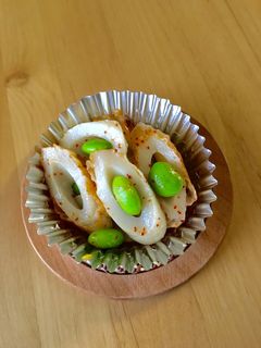 お弁当に♡ちくわと枝豆の一味マヨ炒め★-レシピのメイン写真