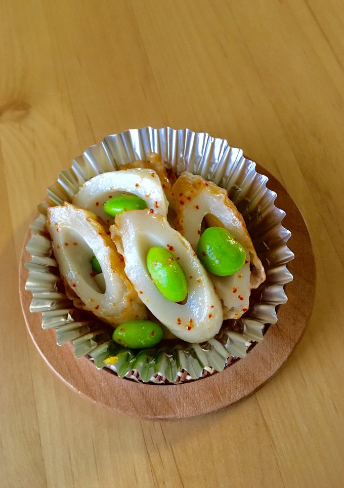 お弁当に♡ちくわと枝豆の一味マヨ炒め★-レシピのメイン写真