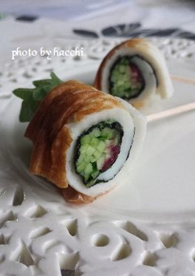 しそ梅キュウのちくわくるくる-レシピのメイン写真
