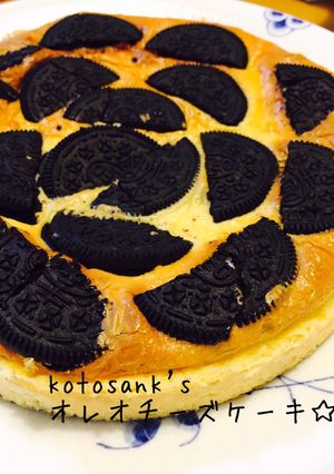 簡単オレオチーズケーキ♡混ぜて焼くだけ-レシピのメイン写真
