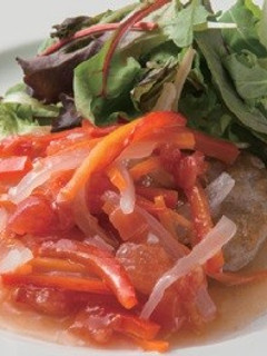 豚肉のソテー トマトと野菜のソース-レシピのメイン写真