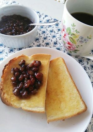 簡単のっけて小倉トースト✨-レシピのメイン写真