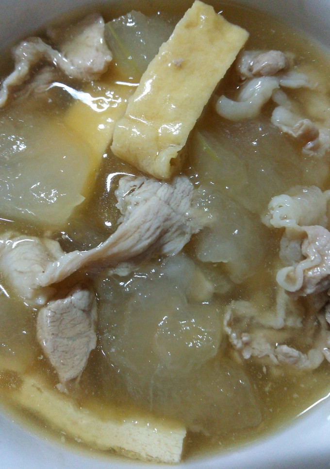 冬瓜と豚肉･油揚げの煮物☆-レシピのメイン写真