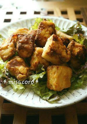 m麺つゆDE☆高野豆腐のから揚げ-レシピのメイン写真