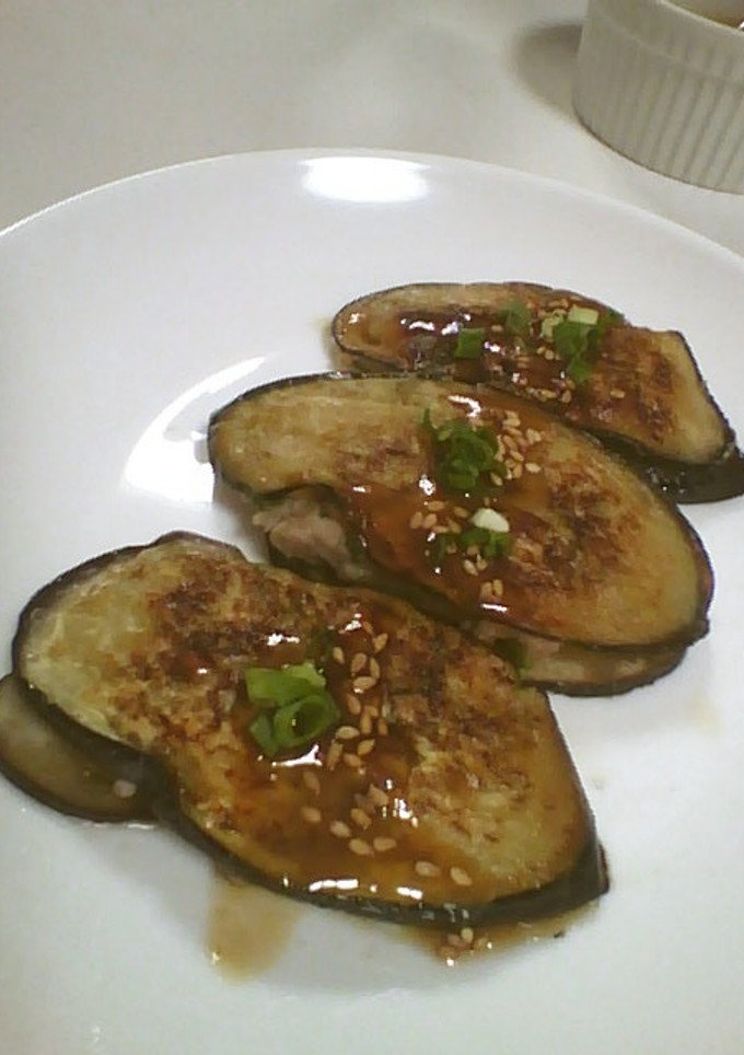 茄子の豚挟み焼き～味噌仕立て～-レシピのメイン写真