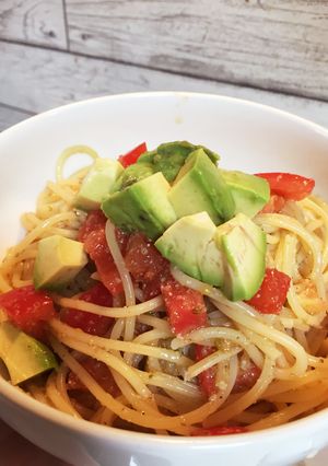トマトとバジルのちょー簡単冷静パスタ-レシピのメイン写真