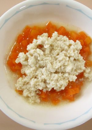 離乳食7～8か月＊人参のささみあんかけ-レシピのメイン写真